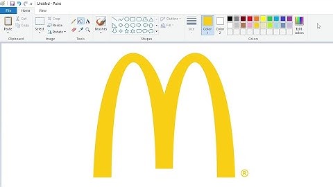 How to draw the McDonald