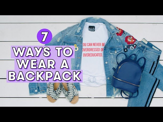 15 Fashionable Ways to Wear Backpacks - BlueGrayGal