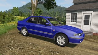 BeamNG.drive - Mazda 626 1997 - Car Show Test Drive Crash . 4K 60fps.