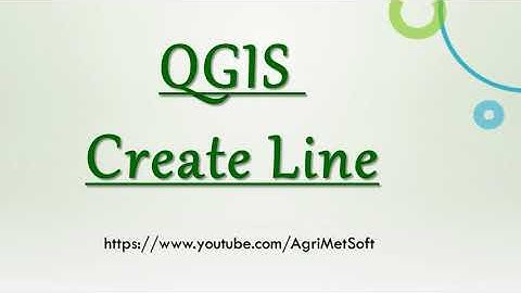 QGIS Create Line || Shapefile and in Geometry Settings
