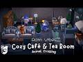 Animal Crossing Cozy Café & Tea Room ☕ Cute Villagers & Relaxing Rain Sounds for Relax & Study ☔