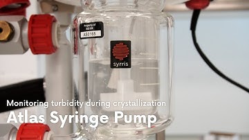 Monitoring Turbidity during crystallization with the Atlas Syringe Pump