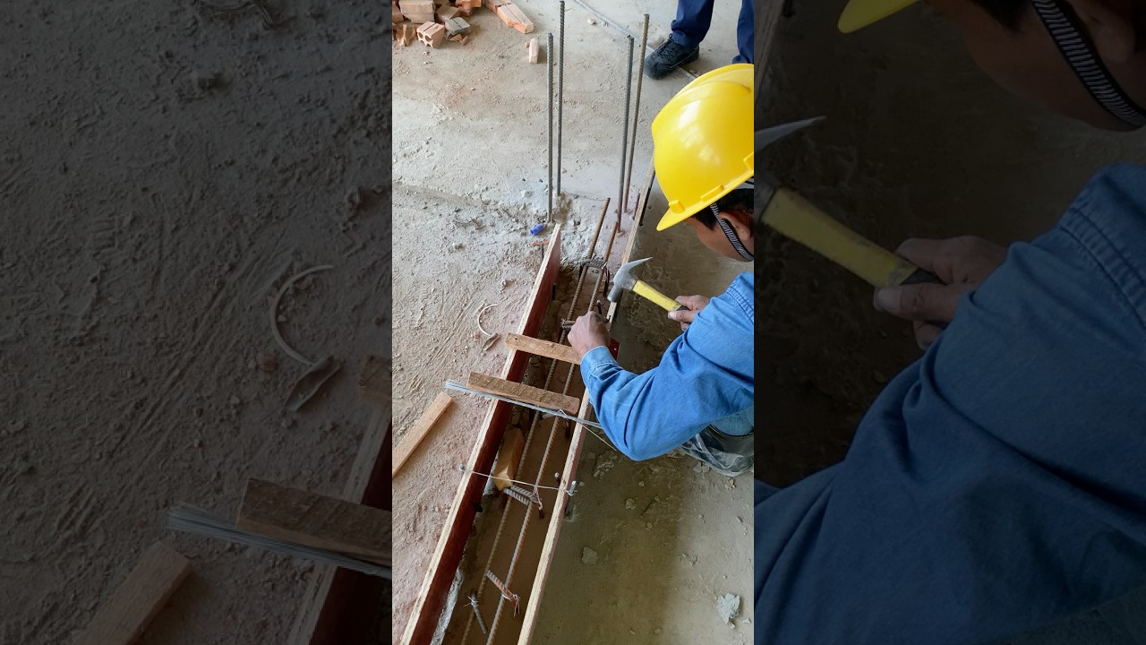 Install Curb Formwork for Toilet Area. 