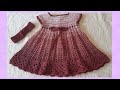 Vestido de crochê infantil 0 a 3 meses