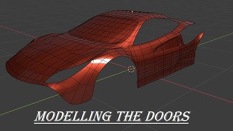 Modelling Ferrari 488 GTB 3D Car Modeling Timelapse || The Doors Part 3
