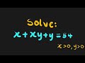 Diophantine equation  xxyy54