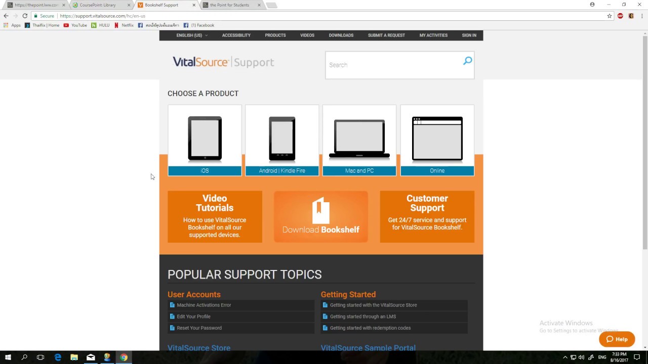Thepoint Vitalsource Bookself E Books Offline Tutorial Youtube