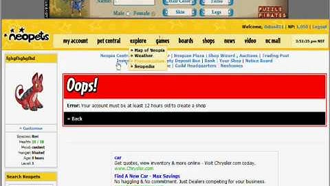 neopets cheats neopoints