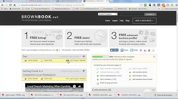 BrownBook Listing Editing Quirks