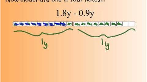 3.2 Subtracting Algebraic terms