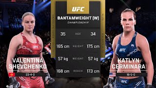 UFC 5: Valentina Shevchenko Dominates Katlyn Cerminara in Epic Showdown!