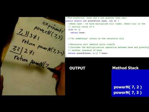 Recursion Tracing - Exponential