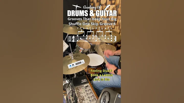 Grooves That Keep Your Gig - Shuffle One Skip Groove 6 #drums #drummer #drumming #drumgroove