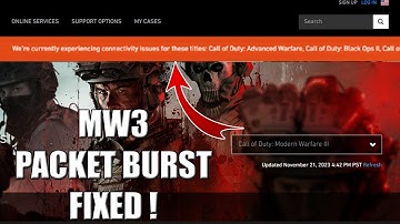 How to Fix Packet Burst MW3 |  MW3 Packet Burst Fixed (2023)