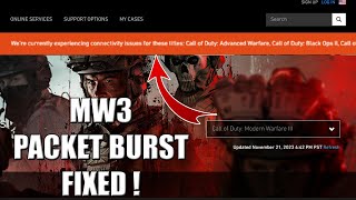 How to Fix Packet Burst MW3 |  MW3 Packet Burst Fixed (2023)