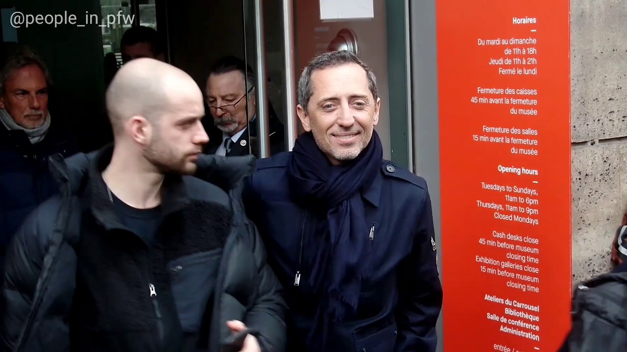 Gad Elmaleh, Lola Le Lann et Soko - Défilé Giambattista Valli Automne/Hiver 2020/21 - 02.03.2020