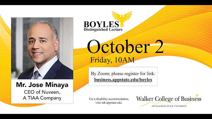 62nd Harlan E. Boyles Distinguished Lecture, featu...