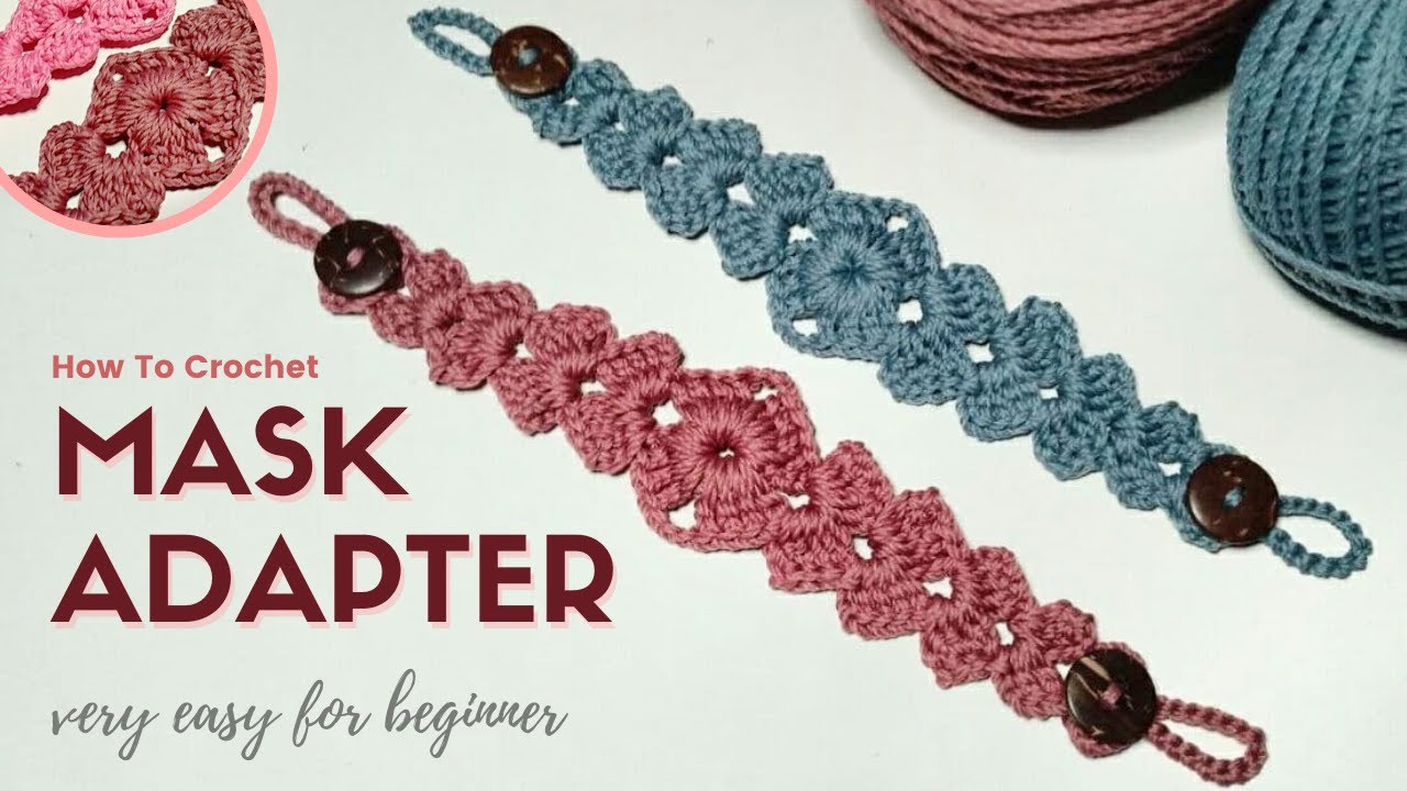Konektor Masker Rajut Edisi Lebaran || Tutorial Rajut Haruma Craft