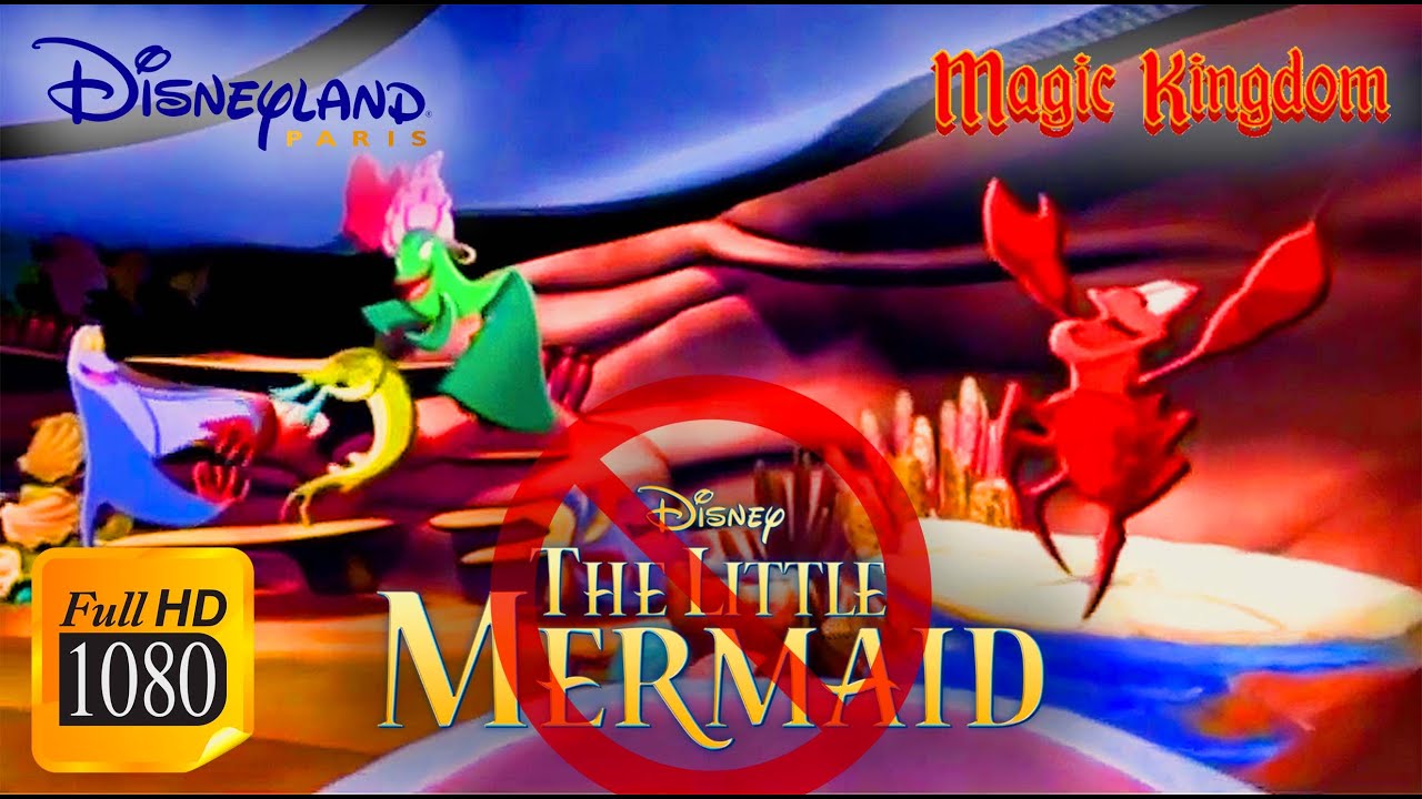 Disney's The Little Mermaid Original Ride Concept (HD) POV - Remastered ...