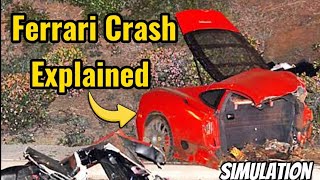 What exactly happened in Ferrari crash ? | simulation