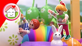 Playmobil Familie Hauser - Der Eierlauf Wettbewerb - mit Lena und Malte