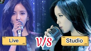 Difference when T-ARA sings live and in the studio?