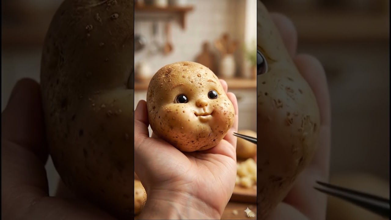 Aloo Baby ko khana khilaya! 🥔😂 (Funny AI Video)