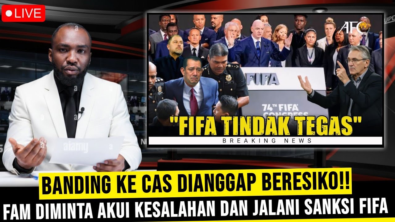 TAMPARAN KERAS DARI FIFA‼️fam resmi ajukan banding ke CAS dan terancam di keluarkan dari fifa!!