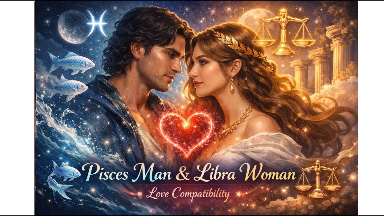 Pisces Man & Libra Woman ❤️ Love Compatibility | Deep Astrology Relationship Analysis