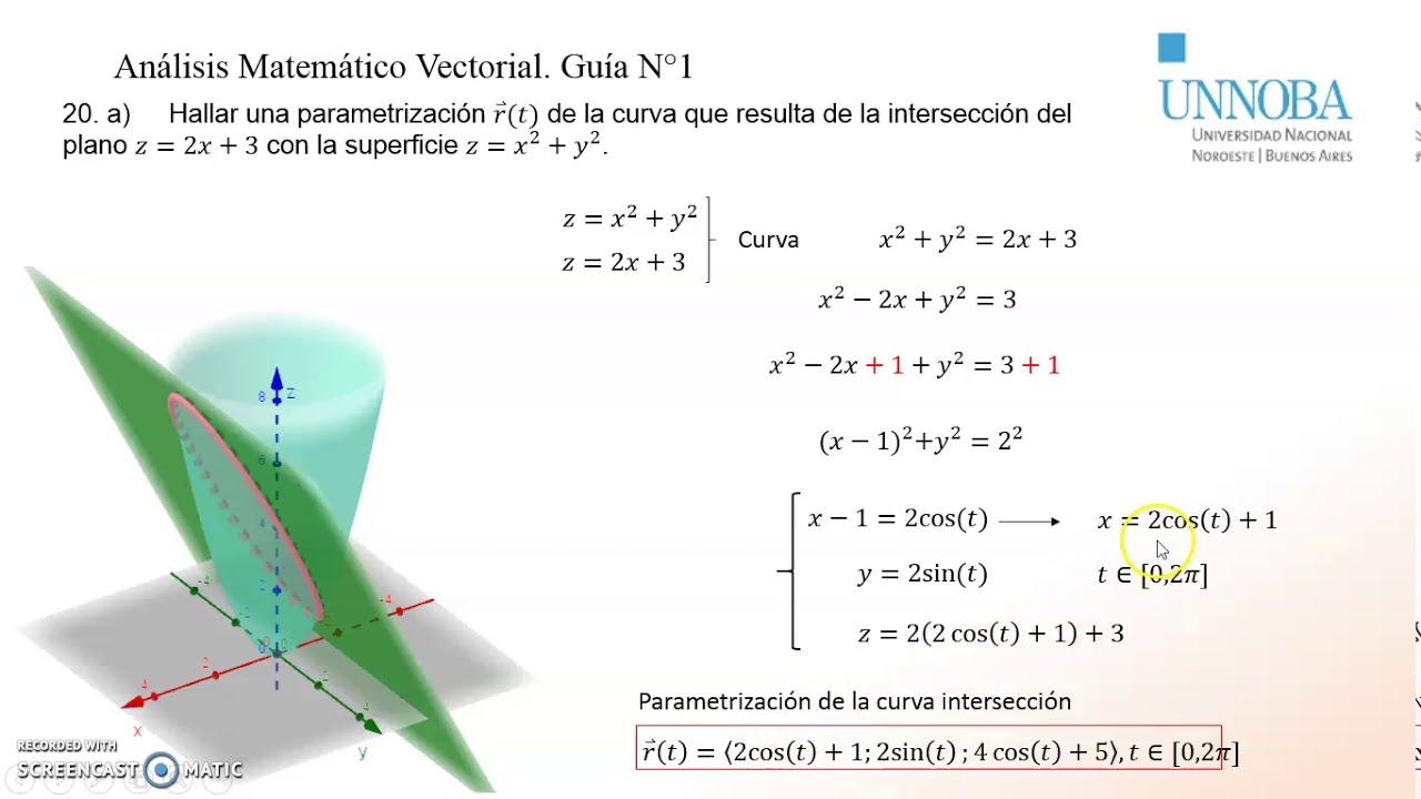 Intersección entre dos superficies