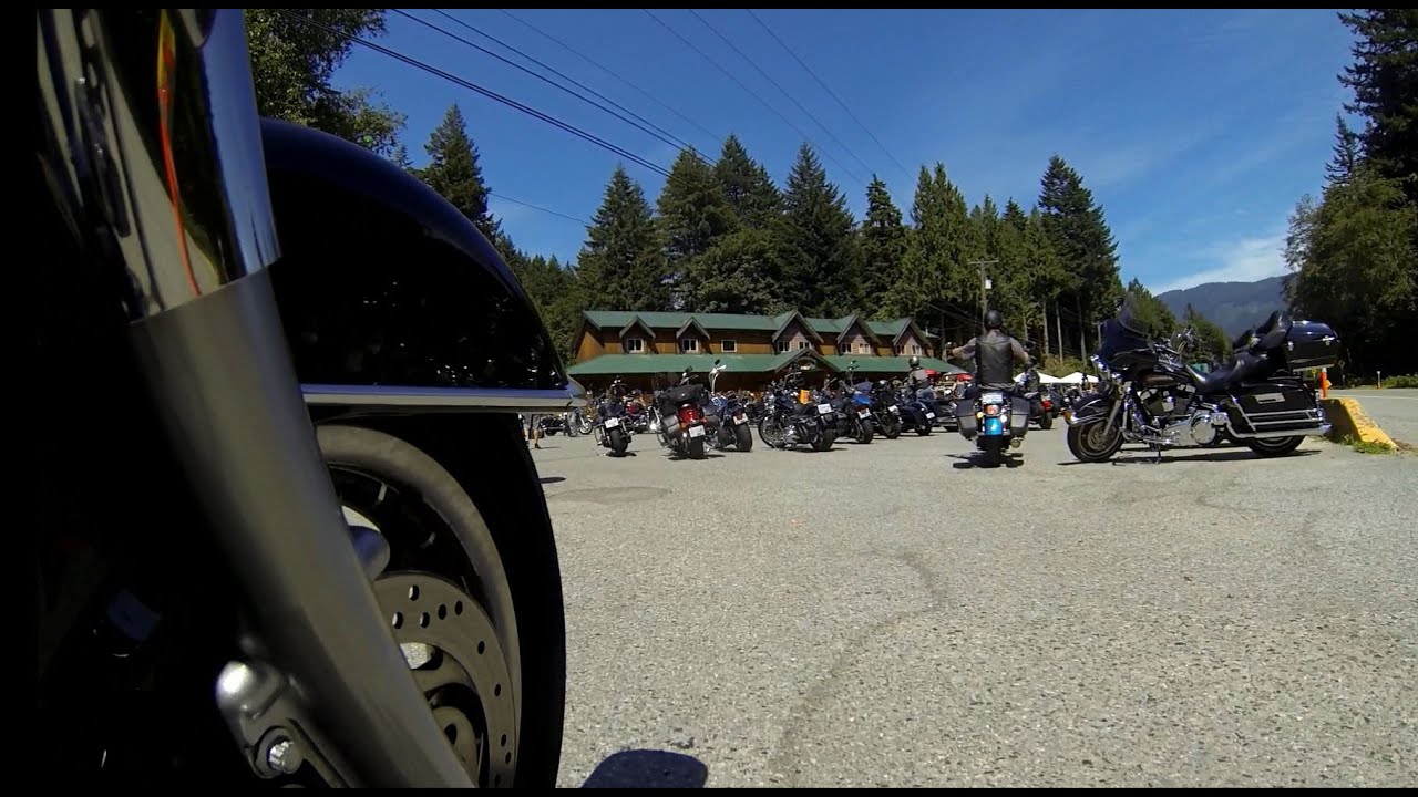 Riding to Sasquatch Inn. July 2013.