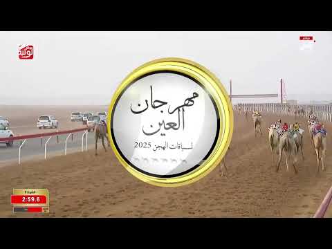 الشوط 5 شاهين لـ حمد محمد علي بن عويمر الدرعي 6 03 13 مهرجان العين للهجن 2025 9 17 إيذاع الروضة