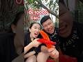 Thử Thách Ăn Trái Ớt To Nhất Thế Giới 1% và 1000% #shorts
