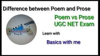 What is difference between Poem and Prose... with:- Bhanu Singh