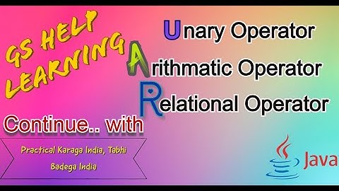 Operators Part-1| Category Operator |6.1 hours JAVA course|6.One Java can be done|By heart Java