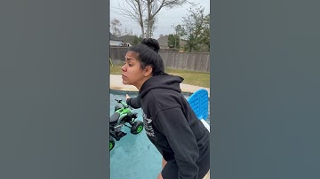 Mom and dad catch son pushing four wheeler into pool then this happens #shorts