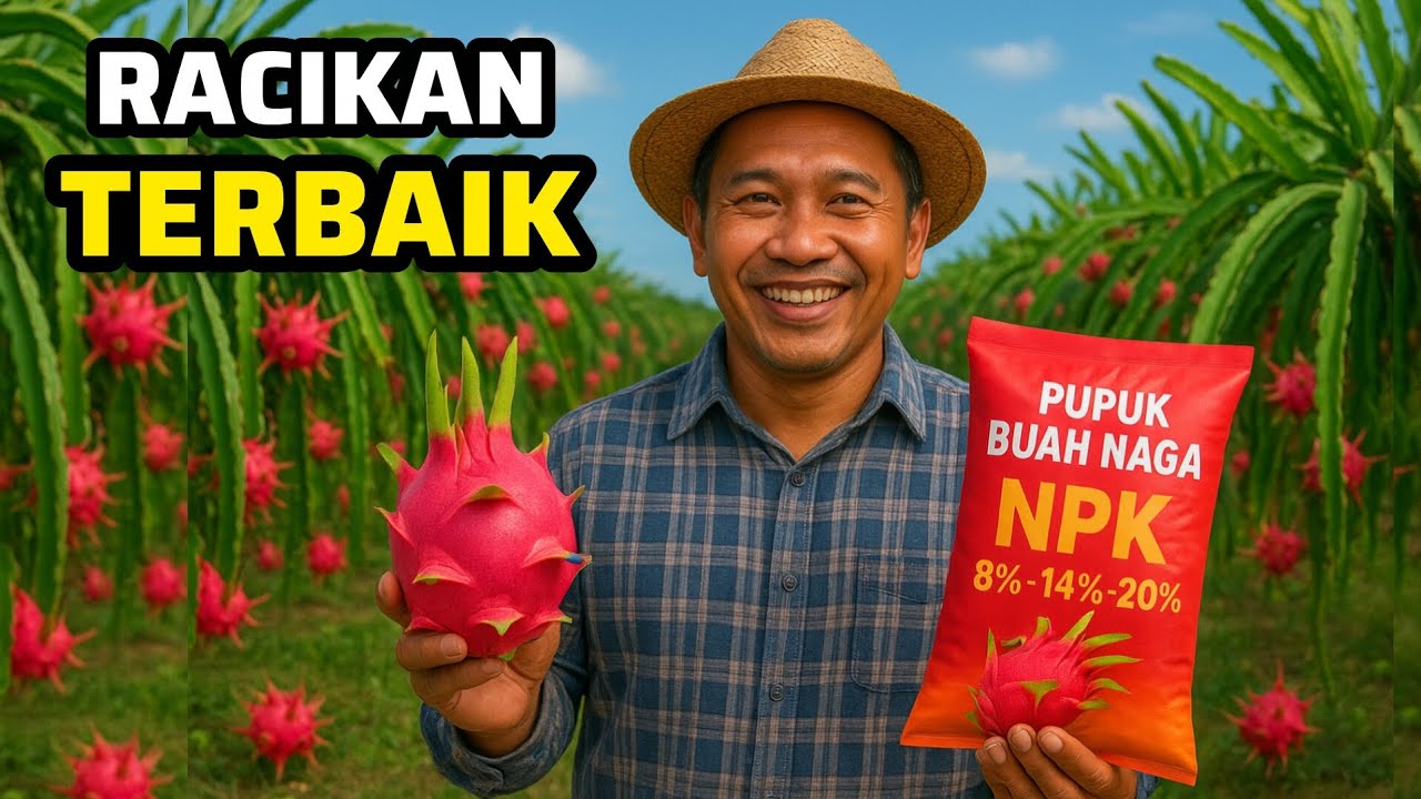 ‼️Racik Pupuk Terbaik Untuk Buah Naga‼️Lengkap Semua Unsur Hara‼️Mulai Dari Tanam Sampai Panen‼️