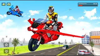 Flying motorbike simulator 2022 gameplay - Android Gameplay #1 screenshot 4