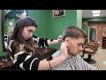 ASMR Ukrainian Barber Maria – Full Service + Crazy Detail