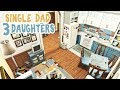 Single Dad And 3 Daughters || The Sims 4 Apartment Renovation: Speed Build