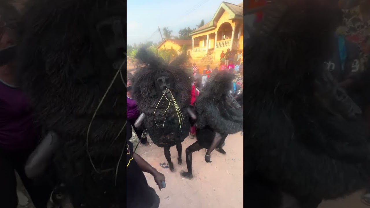 A Canadian/Nigerian youth in Abia State Ekpo carnival. Be proud of your heritage.