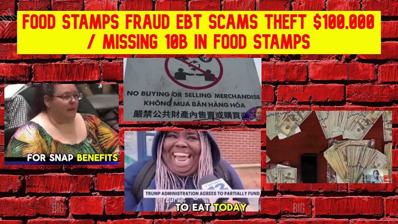 Food Stamps Fraud EBT Scams Theft $100,000 / Missing 10B in Food Stamps ...