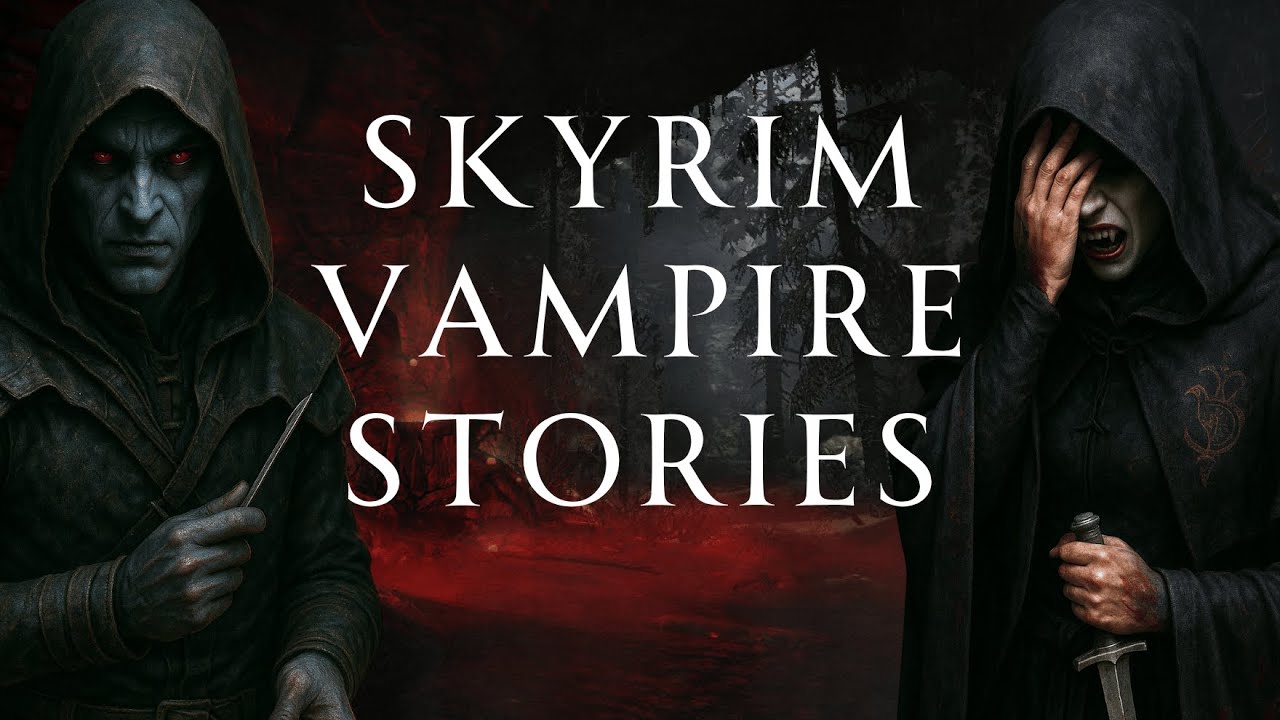 3 Hours of Gritty Skyrim Vampire Stories | Human Voiced, No Ads