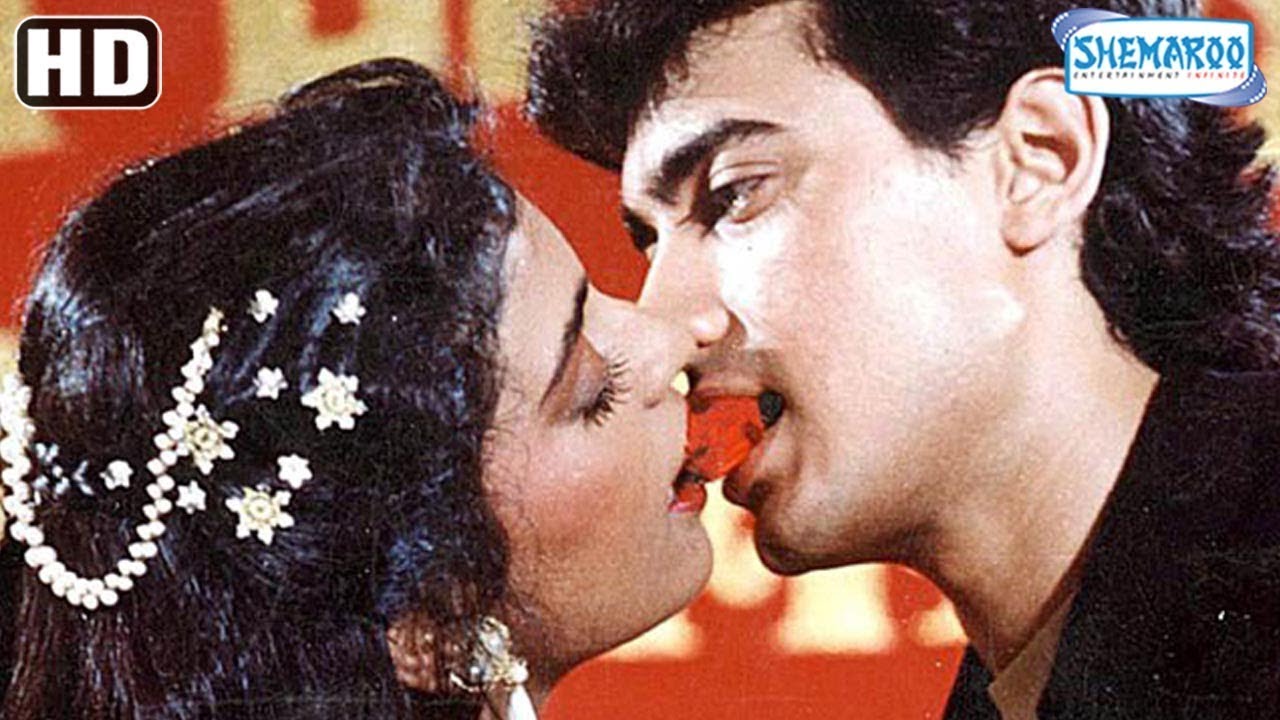 Amir Khan \u0026 Juhi Chawla Compilation - Love Love Love (1989) Romantic Scenes - Hit Hindi Movie