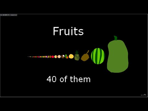 Fruit Size Comparison Version 3
