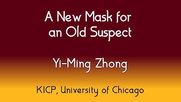 HE Seminar - 11/20/2020 - Yi-Ming Zhong - KICP at the University of Chicago