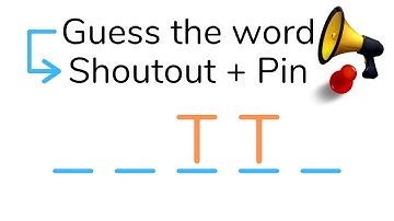 Guess the word Get a Shoutout 🗣📍