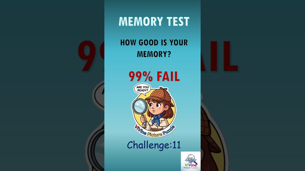 Memory Test: 11 #quiz #brainteasers #riddles #logicgames #education #games #logicpuzzles #picture
