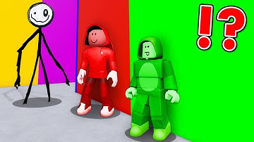 HIDE AND SEEK WITH STICK FIGURE INK - ROBLOX COLOR OR DIE!