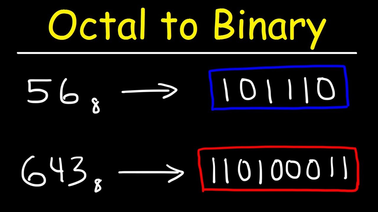 Octal to Binary Conversion | Computer Science - YouTube